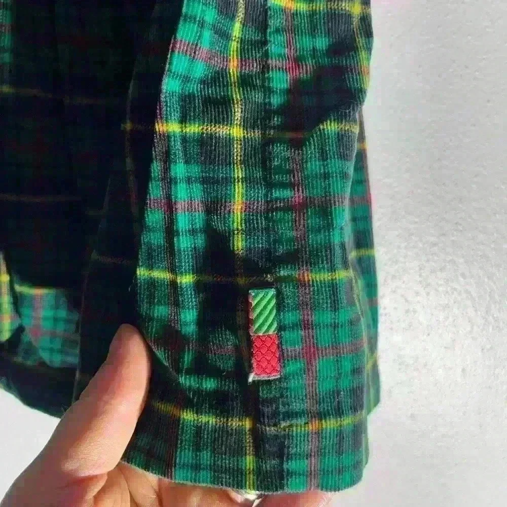 Gymboree Vintage 12-18 months 1998 Holiday Garland Green Plaid Christmas Dress